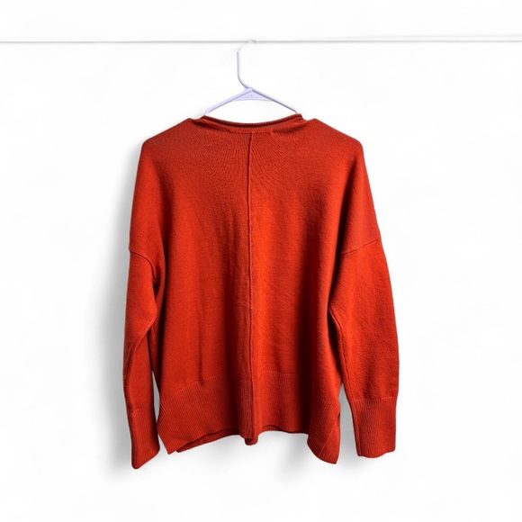 French Connection Women’s Sweater Medium Orange Pullover Long Sleeve - Picture 2 of 4